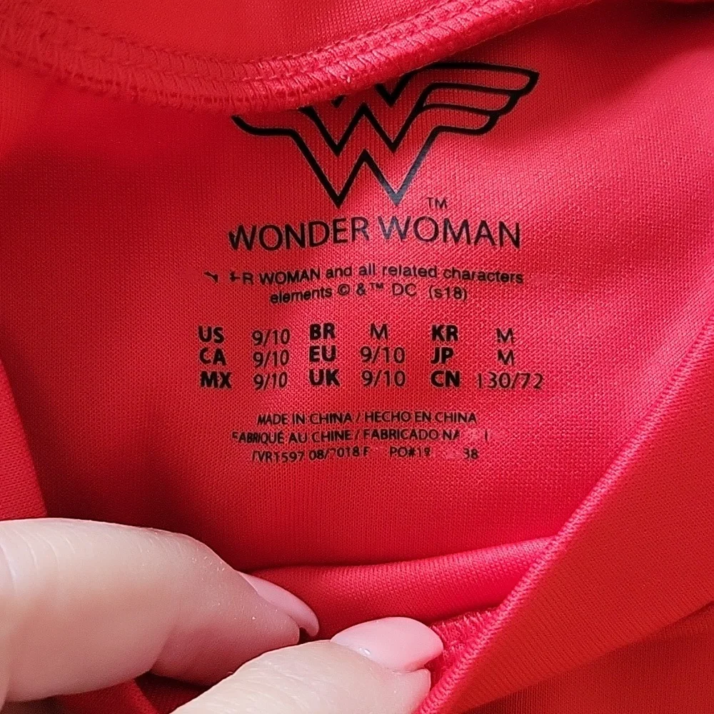 WONDER WOMAN Superhero Costume Dress - Red, Blue, and Gold